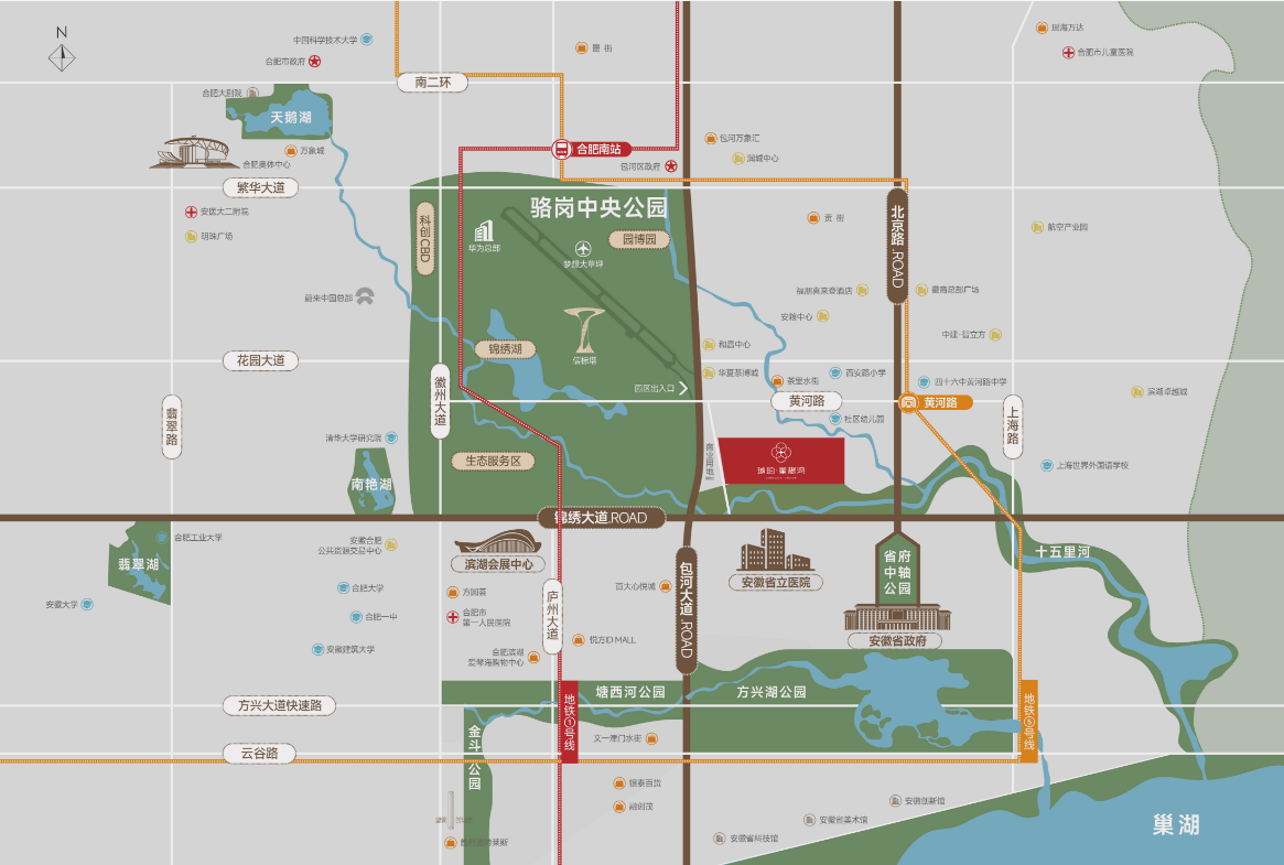 肥2026在售楼盘-楼盘详情-售楼中心】mg不朽情缘网站中央公园琥珀星樾湾【合(图5)